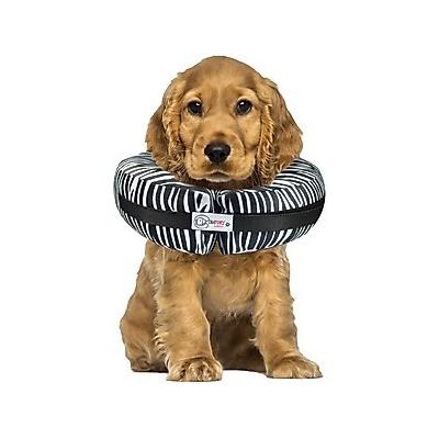 Comfurt Collar Dog & Cat Recovery Collar, Zebra, Medium