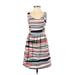 Necessary Objects Casual Dress: White Stripes Dresses - Women's Size Small