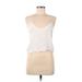 Brandy Melville Sleeveless Blouse: White Tops