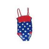 One Piece Swimsuit: Blue Polka Dots Sporting & Activewear - Size 18 Month