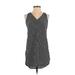 Old Navy Casual Dress - Shift V Neck Sleeveless: Black Polka Dots Dresses - Women's Size X-Small