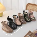 Bottes de neige hautes et chaudes pour enfants chaussures à la mode pour garçons et filles bottes