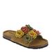 MUK LUKS Flora Terra Turf - Womens 6 Tan Sandal Medium