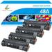 True Image 4-Pack Compatible Replacement for HP 48A CF248A Toner Cartridge for HP Laserjet Pro M15w MFP M28w M29w M15a M28a M29a M16w M16a(Black)