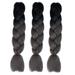 Kayannuo Christmas Clearance 1PC New Fashion Womens Gradient Long Braid Wavy Party Wigs L