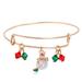 Kayannuo Christmas Clearance Christmas Bracelet Alloy Christmas Tree Drop Oil Pendant Christmas Bracelet