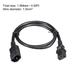 AC Power Cord 3 Prong C14 Male to C13 Female 1.5M PDU Extension Cable - Black - 250V 10A