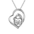 Kayannuo Christmas Clearance Creative Love Zircon Mother Love Necklace Mother s Day Pendant Necklace