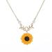 Kayannuo Back to School Clearance Women Yellow Gold Plated Sunflower Leaf Branch Charm Pendant Long Necklace