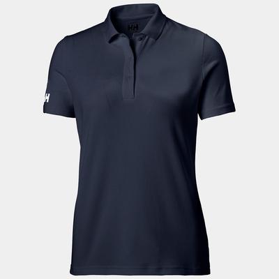 Helly Hansen Damen Crew Technical Marineblaues Poloshirt XS