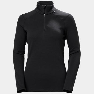 Helly Hansen Damen Lifa Merino Midweight Langarm-shirt Mit Halbreißverschluss S