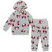 Disney Minnie Mouse Toddler Girls Fleece Zip Up Hoodie and Jogger Pants Set Toddler to Big Kid