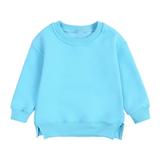 Toddler Boys Girls Pullover Sweatshirt Children s Solid Plus Babies Color Top Coat Girls Tops Toddler Girls Tops Tween Clothes 10-12 Girls Top Layering Floral Tops Girls Size 6 Girls Clothes