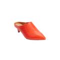 Extra Wide Width Women's The Camden Mule by Comfortview in Red Orange (Size 9 WW)