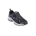 Wide Width Women's The Hillcrest Walking Trail Sneaker by Skechers in Black Wide (Size 9 1/2 W)