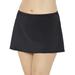 Plus Size Women's Chlorine Resistant A-line Swim Skirt by Swimsuits For All in Black (Size 22)