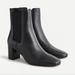 J. Crew Shoes | J. Crew Willa Leather Chelsea Stacked Heel Boots Black | Color: Black | Size: 7.5