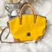 Dooney & Bourke Bags | Dooney & Bourke Charlie Yellow Patent Leather Satchel | Color: Yellow | Size: Os