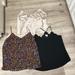 J. Crew Tops | J. Crew, And Abercrombie &Fitch Bundle Of Slip Camisole. | Color: Black/Tan | Size: S