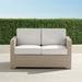 Small Palermo Loveseat in Dove Finish - Resort Stripe Glacier, Standard - Frontgate