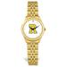 Women's Gold Rochester Yellow Jackets Logo Medallion Rolled Link Bracelet Wristwatch
