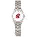 Women's Silver Washington State Cougars Logo Medallion Rolled Link Bracelet Wristwatch