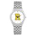 Unisex Silver Rochester Yellow Jackets Team Logo Rolled Link Bracelet Wristwatch