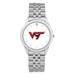 Unisex Silver Virginia Tech Hokies Team Logo Rolled Link Bracelet Wristwatch