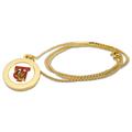 Women's Gold Tuskegee Golden Tigers Logo Pendant Necklace
