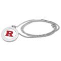 Women's Silver Rutgers Scarlet Knights Logo Pendant Necklace