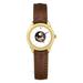 Women's Gold/Brown Florida State Seminoles Medallion Leather Watch