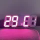 Réveil numérique LED 3D horloge murale tridimensionnelle montre de table ameublement calendrier