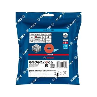 Bosch - Professional Expert R782 Prisma Ceramic Fiberscheibe, x-lock, 125 mm, 22,23 mm, g 60, Image