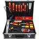 FAMEX 789-10 Valise en Aluminium avec outils pour Électricien - Coffret d'outillage avec des outils