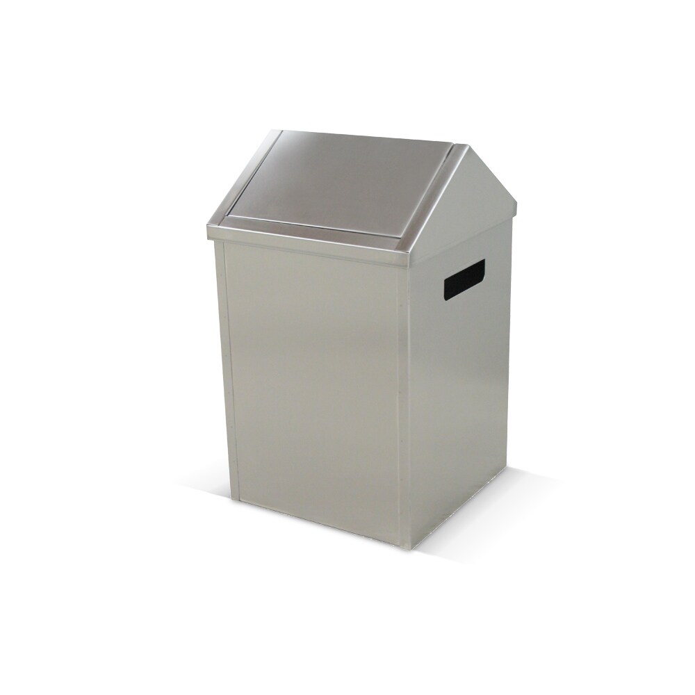 ETERNASOLID Abfallbehälter Edelstahl mit Pendeldeckel, 80 Liter Image