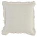 18 Inch Square Accent Throw Pillow, Color Fade Abstract Design, Yellow - Off White - Off White