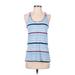 Old Navy Casual Dress - Shift Scoop Neck Sleeveless: Blue Color Block Dresses - Women's Size Small