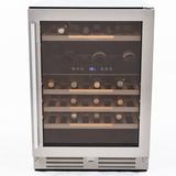 Avanti Products Avanti Series Wine Cooler, 47 Bottle Capacity in Gray | 34 H x 24 W x 25.5 D in | Wayfair WCSE47R3S