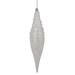 Northlight Seasonal 9.5" Sequined Icicle Glass Christmas Ornament Glass in Gray | 9.5 H x 2 W x 2 D in | Wayfair NORTHLIGHT TR94445