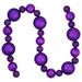 Northlight Seasonal 6' Shatterproof Ball 3-Finish Christmas Garland Plastic in Indigo | 4 H x 72 D in | Wayfair NORTHLIGHT SM93814