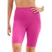 Plus Size Women's Swim Bike Short by Swim 365 in Fluorescent Pink (Size 14) Swimsuit Bottoms
