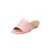 Women's The Capri Slip On Mule by Comfortview in Pink Embroidery (Size 10 1/2 M)