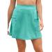 Plus Size Women's Zip-Pocket Swim Skort by Swim 365 in Miami Vice (Size 16) Swimsuit Bottoms