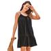 Plus Size Women's Ansley Tunic Cover Up by Swimsuits For All in Black (Size 10/12)