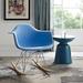 George Oliver Molded Plastic Armchair Rocker Plastic in Blue | 26.5 H x 27.5 W x 24.5 D in | Wayfair 7943E107B4924D4084B3C446F3395B37