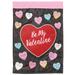 The Holiday Aisle® Crystalmarie 2-Sided Polyester 42 x 29 in. House Flag in Black/Pink/Red | 42 H x 29 W in | Wayfair