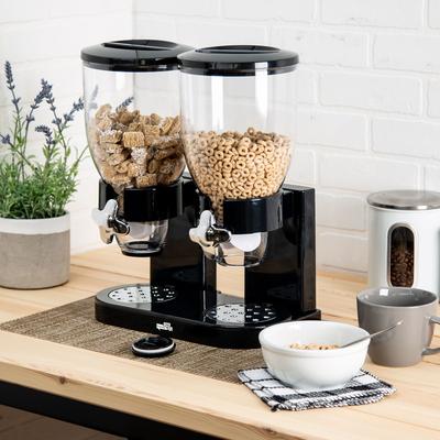 Double Cereal Dispenser by Honey-Can-Do in Black
