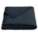 Gracie Oaks Boonsboro Linen Cotton Diamond Modern Rustic 1 Piece Quilt Linen in Blue/Navy | King Quilt | Wayfair DD01AF02AF704F92ADF79CA457B56523