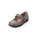 Women's The Carla Mary Jane Flat by Comfortview in Gunmetal (Size 8 1/2 M)