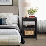 Breakwater Bay Currahee Nightstand Wood in Black | 24.2 H x 15.7 W x 11.8 D in | Wayfair AE89C17BA2484E57BF201FBB4597701D